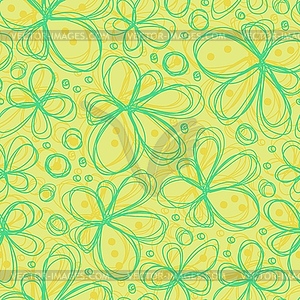 Seamless flower pattern - vector image