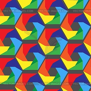 Seamless pentagon background - vector image