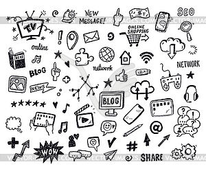 internet clipart black and white