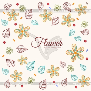 Decor flower template concept. Icons design for you - stock vector clipart