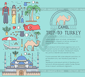 Страна Турция каникулы руководство товаров, - клипарт в векторном виде