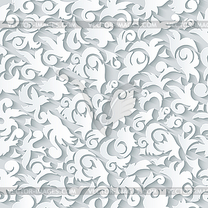3d seamless pattern abstract ornament concept. - vector clip art