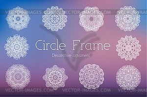 Set abstract background ornament concept. decorativ - vector clip art