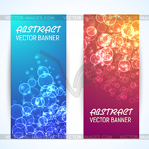 Bokeh banner background - vector clipart