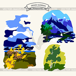 0815 5 mountain - vector clip art