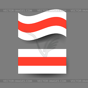 Belarusian flag - vector image