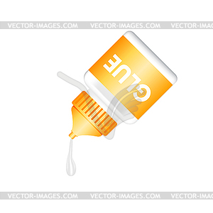 Realistic tubes of glue packaging mockup template - vector image