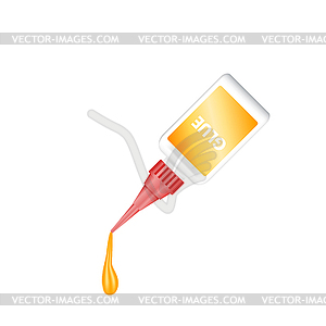 Realistic tubes of glue packaging mockup template - vector image