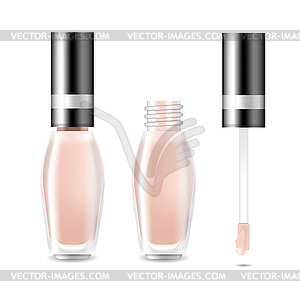 Realistic Liquid Lipstick for cosmetic brand mockup - vector image