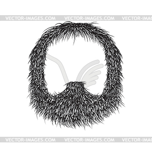 Realistic Beard illustratio - vector clipart