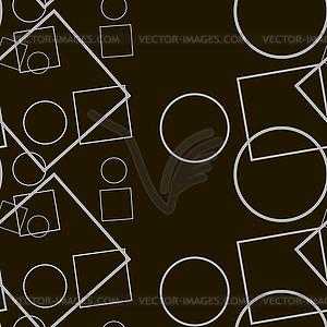 Black geometric contrast - vector clip art