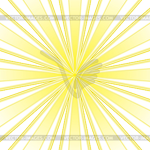 Yellow rays abstract background - vector image