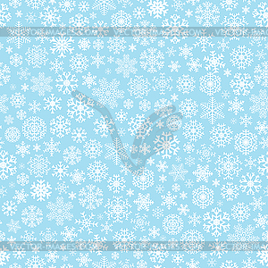 Christmas seamless pattern of snowflakes - royalty-free vector image