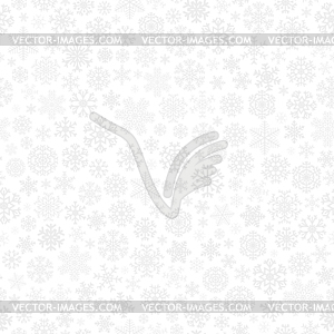 Новогодний фон из снежинок - клипарт в векторе