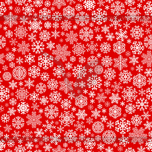Christmas seamless pattern of snowflakes - vector clip art