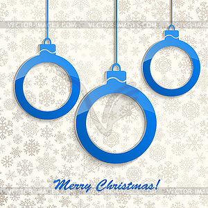 Christmas background with Christmas balls - vector EPS clipart