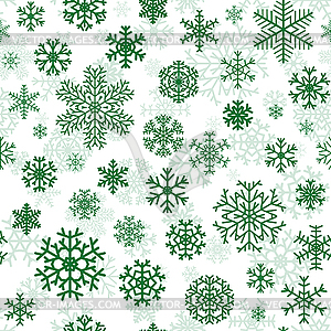 Christmas seamless pattern of snowflakes - vector image