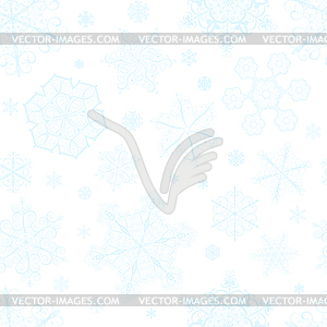 Christmas seamless pattern of snowflakes - vector EPS clipart