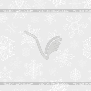 Christmas seamless pattern with big and small - vector clipart