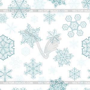 Christmas seamless pattern with big and small - vector clip art