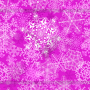 Christmas seamless pattern with snowflakes - vector image