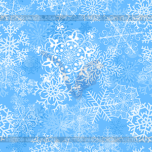 Рождественские бесшовные шаблон с снежинки - векторный клипарт Royalty-Free
