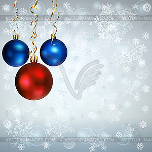 Background with Christmas balls - vector EPS clipart