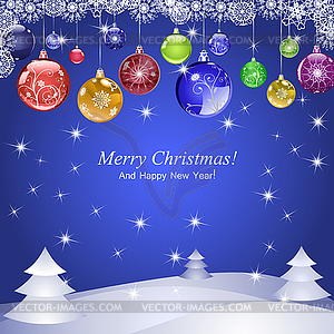 Merry christmas - vector clip art