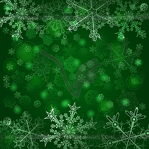 Background of snowflakes - vector image