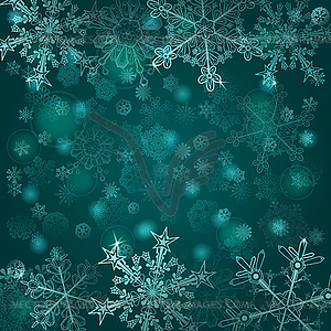 Background of snowflakes - vector clipart