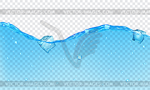 Transparent water background - vector clipart