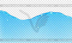 Transparent water background - vector clip art