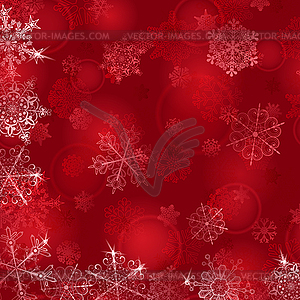 Christmas background with snowflakes - vector clipart