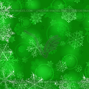 Christmas background with snowflakes - vector clipart