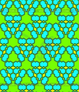 Green blue yellow abstract geometric seamless - vector clip art