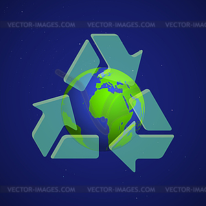 Концепция красочные земной шар - клипарт в векторе / векторное изображение