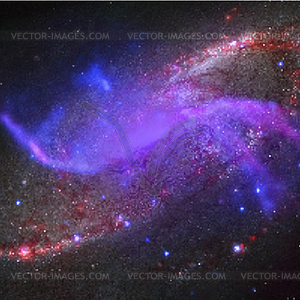 Colorful space galactic background - vector clipart