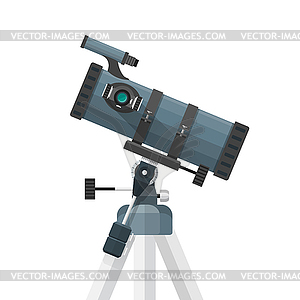 Flat reflecting telescope - vector image