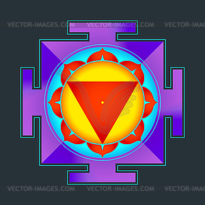 Цвета Тара Янтра - векторный клипарт