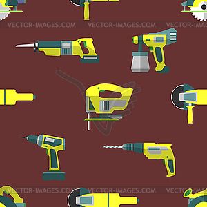 Remodel tools seamless pattern - vector clip art