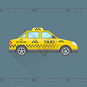 Taxi cab service car - vector image