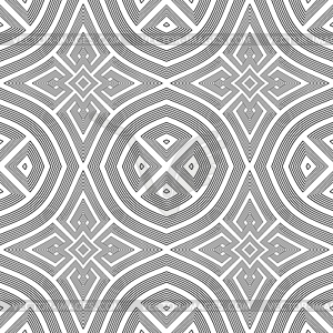Optical art abstract seamless pattern - vector clip art