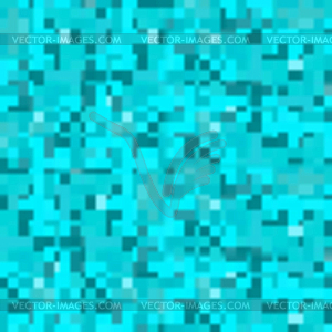 Modern pixel camouflage blue pattern - color vector clipart
