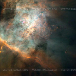 Realistic space galactic background - vector image