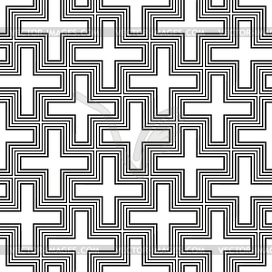 Hinduism swastika ornament pattern - vector clipart