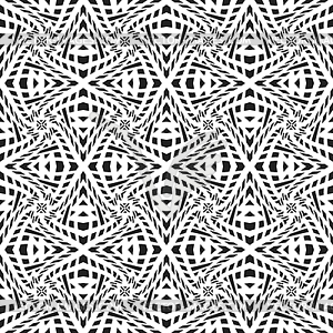 Optical art abstract seamless pattern - royalty-free vector clipart