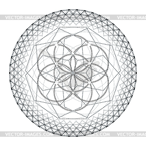 Mandala sacred geometry - vector image