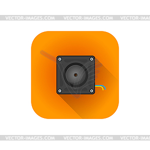 Flat hidden surveillance camera - stock vector clipart