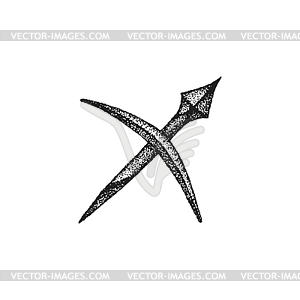 Sagittarius zodiac sign - vector EPS clipart