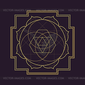 Mandala sacred geometry - vector clipart / vector image